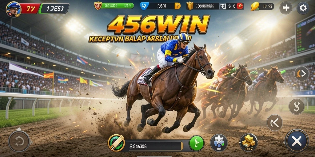 Screenshot dari gameplay balap yang intens di 456WIN.