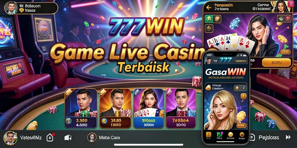 Tampilan gameplay seru dari 777WIN Live Casino.