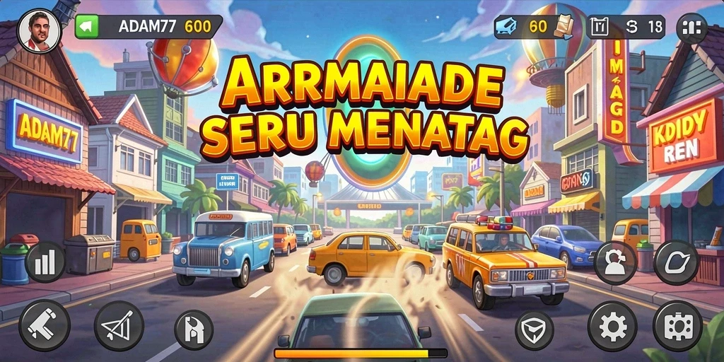 Gameplay seru ADAM77 dengan tantangan arcade yang mengasyikkan.