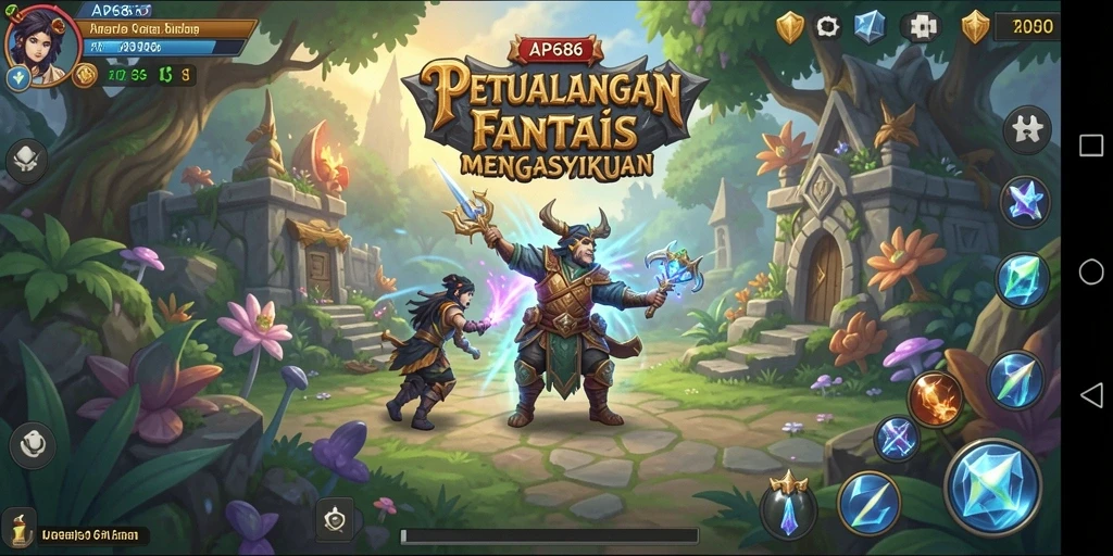 Tampilan gameplay seru dengan aksi RPG yang mendebarkan.