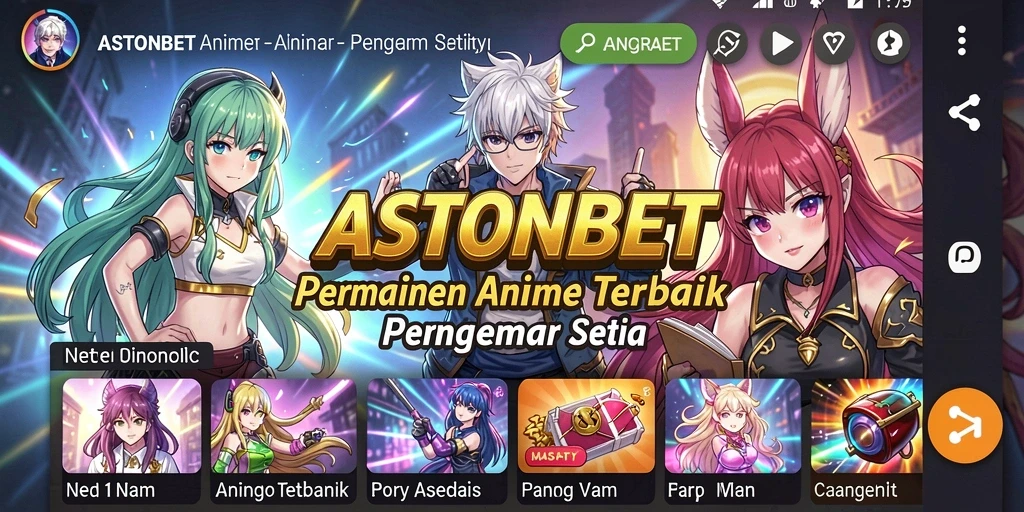 Gameplay seru dalam dunia anime yang penuh petualangan.