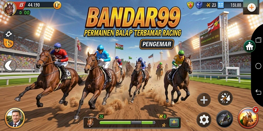 Tampilan gameplay balap yang mendebarkan di BANDAR99.