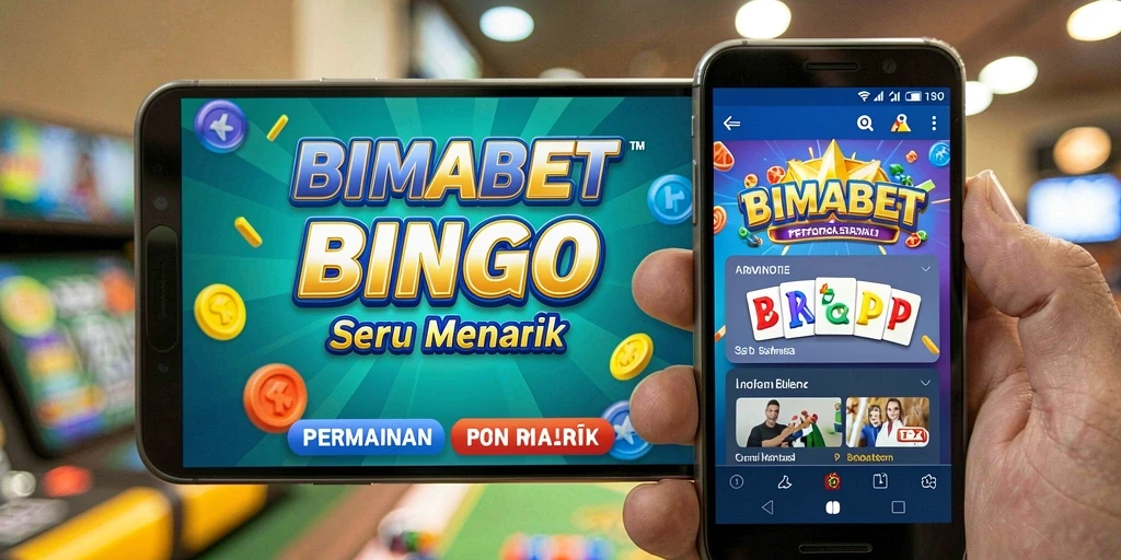 Menampilkan gameplay seru dari permainan Bingo di BIMABET.