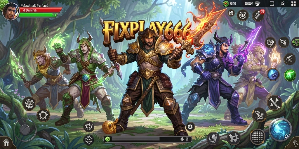 Tampilan gameplay menakjubkan dari FIXPLAY666 di dunia RPG.