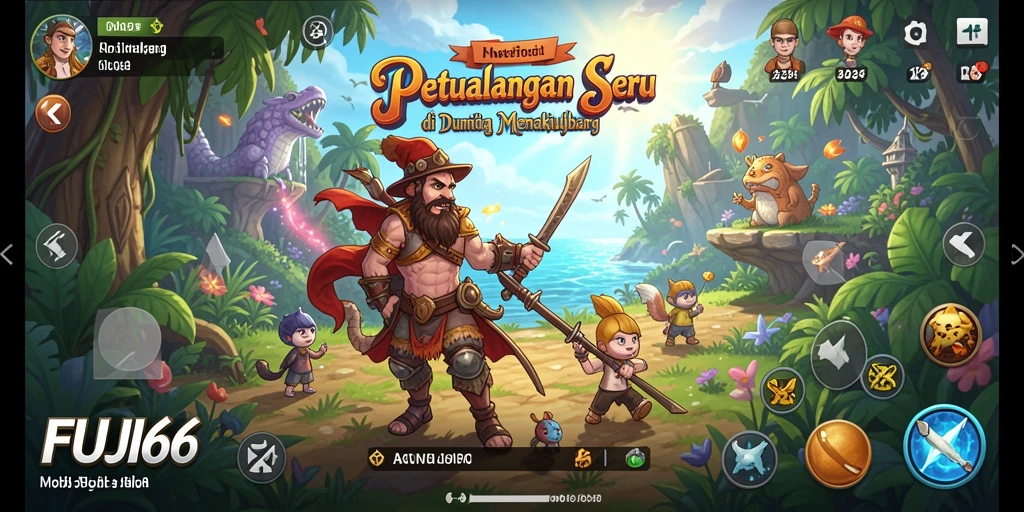 Screenshot gameplay FUJI66 yang menampilkan aksi petualangan seru.