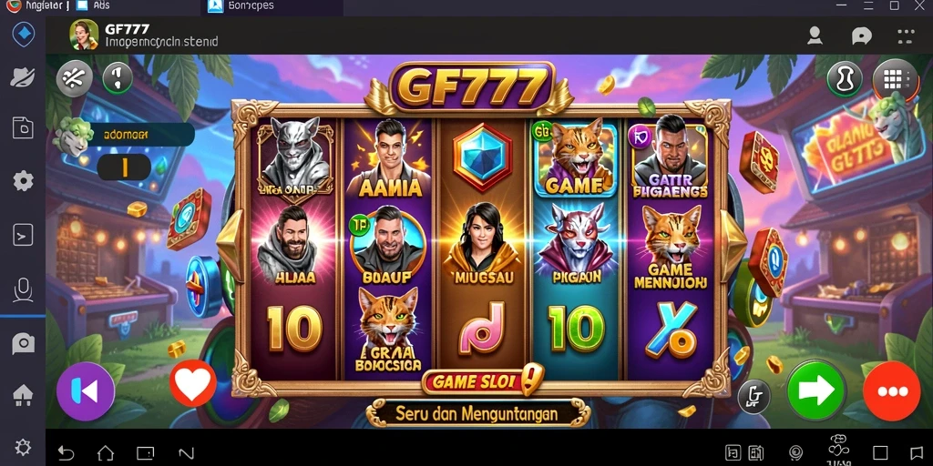 Tampilan menarik dari gameplay Slot GF777 yang seru.