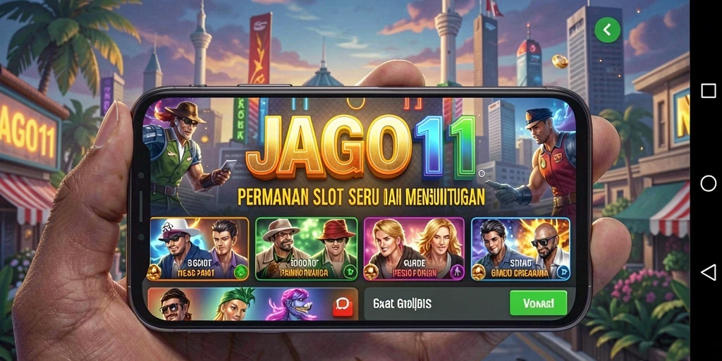 Tampilan gameplay JAGO11 yang menarik dan penuh warna.