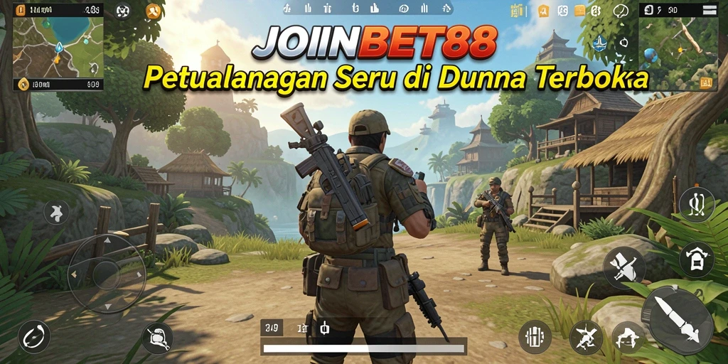 Tampilan gameplay <strong>JOINBET88</strong> yang menakjubkan dalam dunia terbuka.