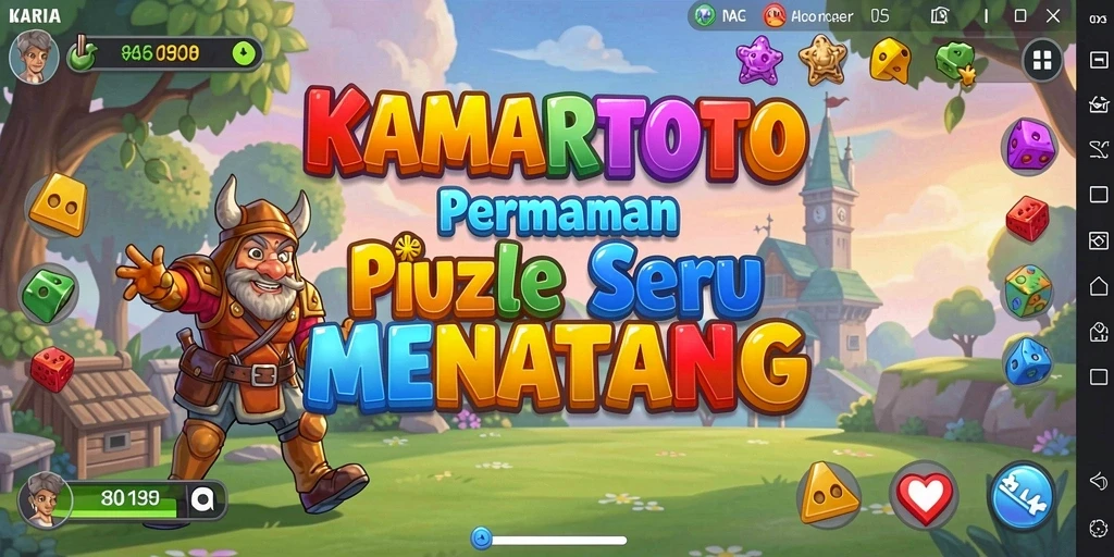 Screenshot KAMARTOTO menampilkan gameplay Puzzle yang mengasyikkan.