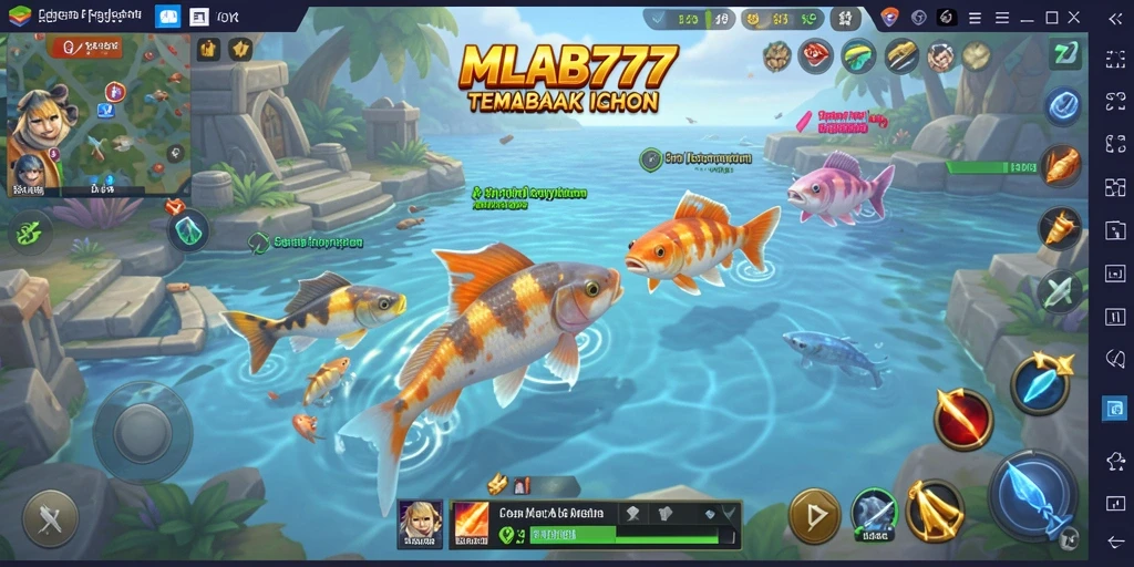 Tampilan gameplay seru MLBB777 saat menembak ikan.