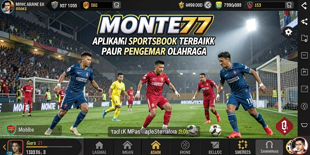 Tampilan menarik dari gameplay Sportsbook MONTE77 yang menakjubkan.