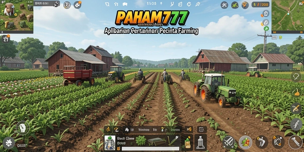 Tampilan menarik gameplay seni bertani di PAHAM777.