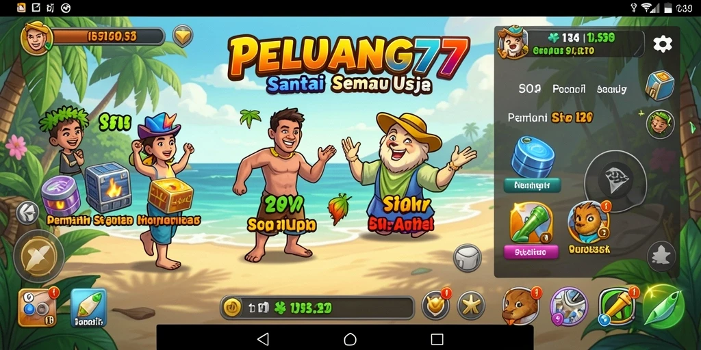 Tampilan gameplay PELUANG77 yang menarik dan interaktif.