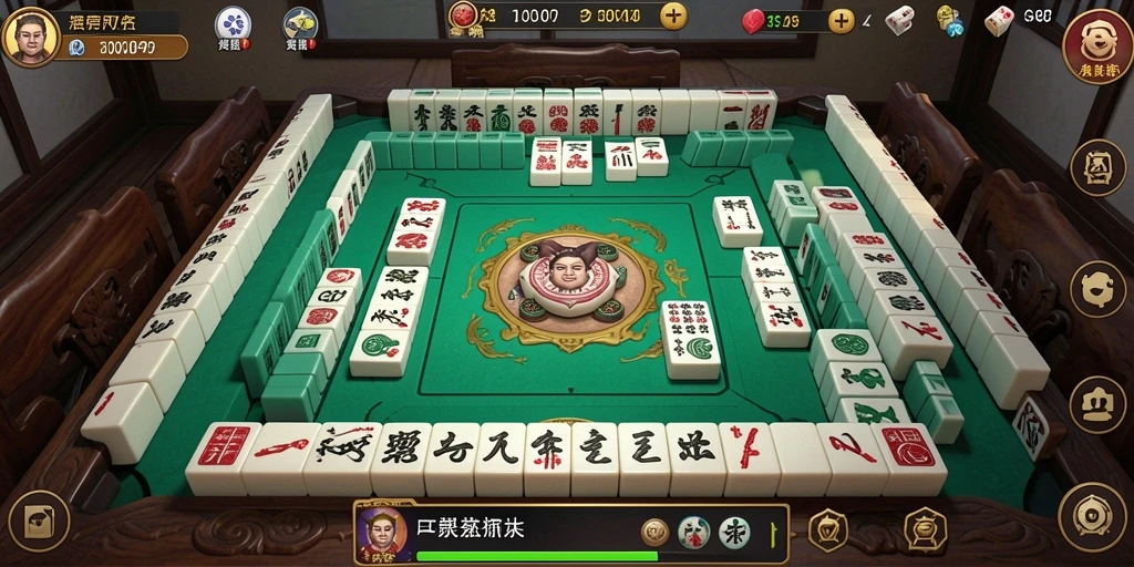 Screenshot gameplay RPVIP7 menunjukkan aksi seru permainan Mahjong.