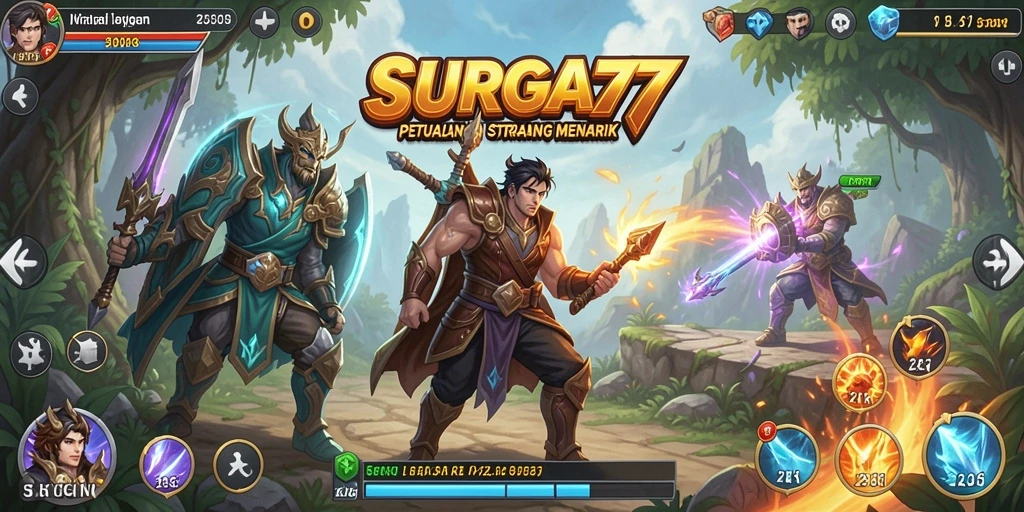 Tampilan menarik dari gameplay SURGA77 yang menantang.