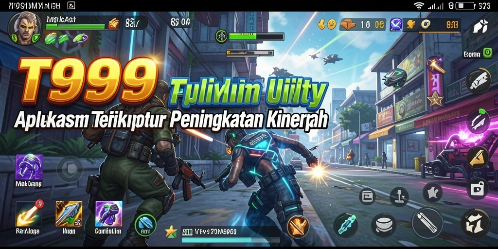 Tampilan antarmuka aplikasi T9999 yang menarik dan user-friendly.