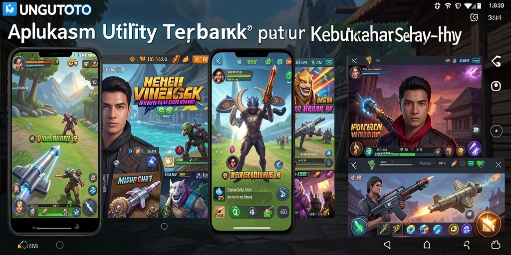 Tampilan antarmuka UNGUTOTO yang intuitif dan menarik.