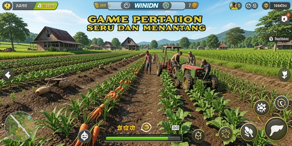 Gameplay menarik di dunia pertanian yang indah.